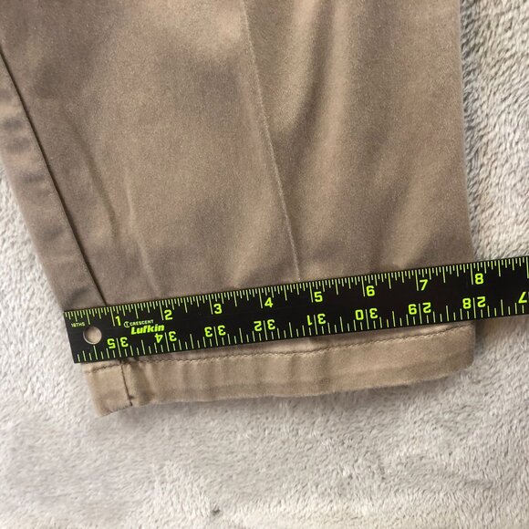 Lee Women's Flex Motion Straight Leg Mid Rise Pants 12P Petite Khaki Beige - Picture 7 of 13